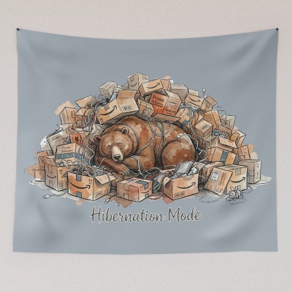 Item preview, Hibernation Mode - Cozy Bear Delivery Humor designed and sold by SoulPT.