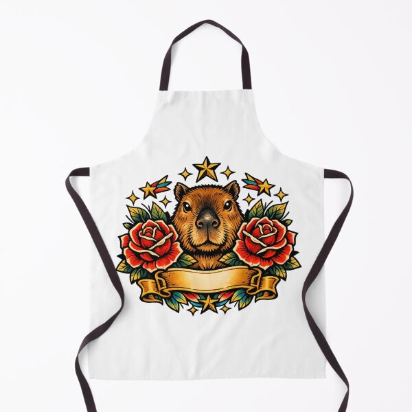 Item preview, Traditional Tattoo Capybara Classic Flash Art designed and sold by NovaMoodCo.