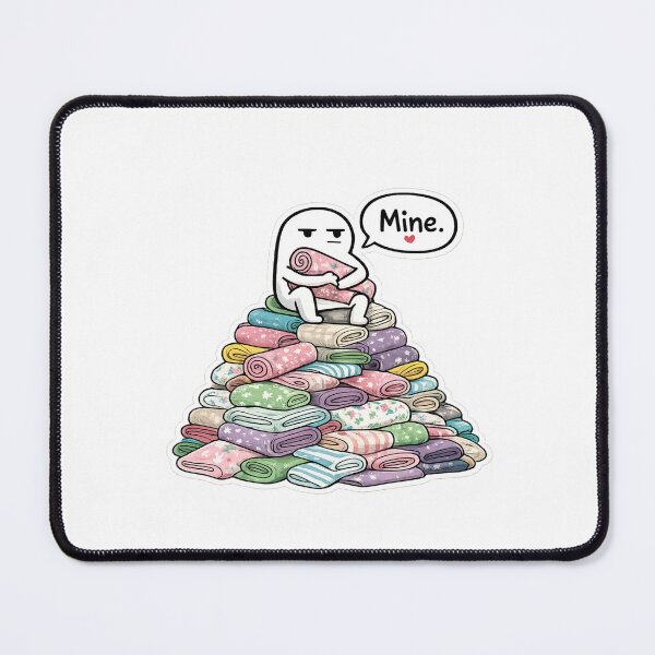 Item preview, Fabric Mountain Sticker | Sewing Humor Sticker | Fabric Hoarder Decal | Quilter Gift | Sewing Lover Waterproof Sticker designed and sold by EverStitchStudio ★★★★★.