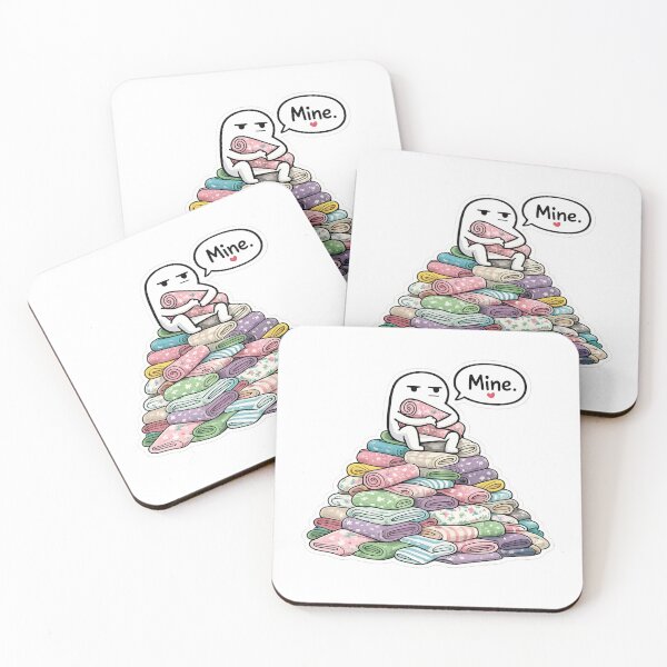 Item preview, Fabric Mountain Sticker | Sewing Humor Sticker | Fabric Hoarder Decal | Quilter Gift | Sewing Lover Waterproof Sticker designed and sold by EverStitchStudio ★★★★★.