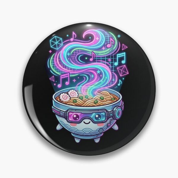 Item preview, Cute Kawaii Cyberpunk Ramen Synthwave Music designed and sold by MagsMarC.