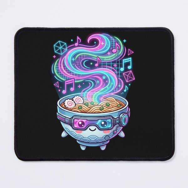 Item preview, Cute Kawaii Cyberpunk Ramen Synthwave Music designed and sold by MagsMarC.