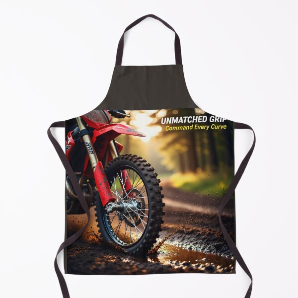 Item preview, Red Motocross Tire Action Poster | Extreme Grip Dirt Bike Wall Art & Cycle Repair Shop Decor designed and sold by Creative-RE.
