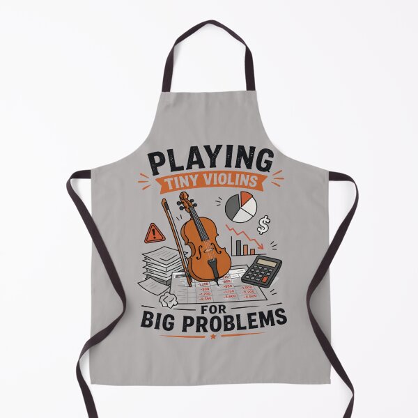 Item preview, Playing Tiny Violins For Big Problems Funny Accounting Office Humor designed and sold by geekartiststore.