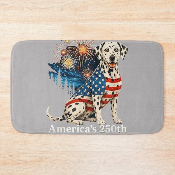 Item preview, Funny Dalmatian 4th of July 250 Years American Anniversary designed and sold by KathieFaugh.