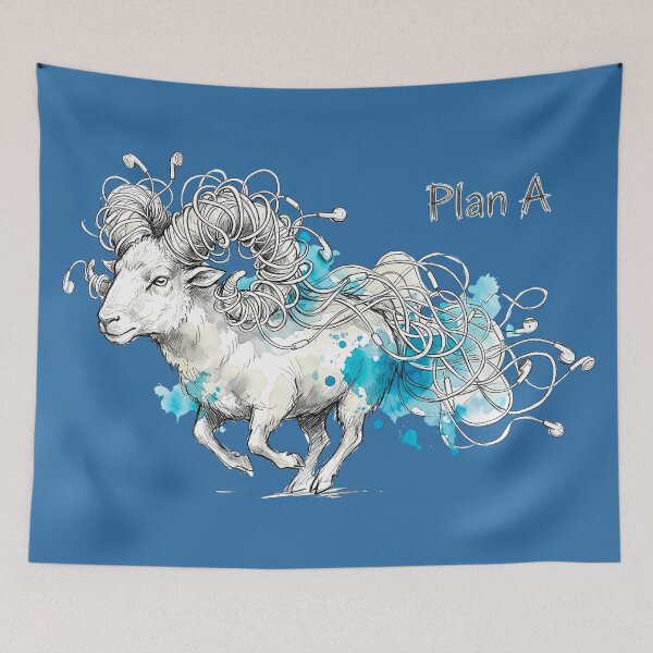Item preview, Plan A: Tangled Headphones Ram Humor designed and sold by SoulPT.