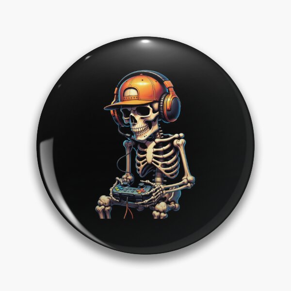 Item preview, Gamer Skeleton Graphic Art, Cool Gaming Skull Streamers and E-Sports Enthusiasts designed and sold by Keingdesign.