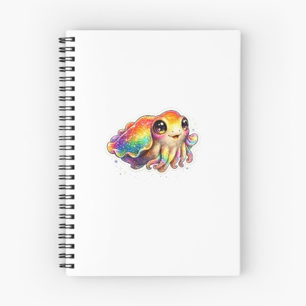 Item preview, Rainbow Cuttlefish Sticker – Magical Color Shift Ocean Kawaii Aesthetic designed and sold by PawsAndpetalstudio.