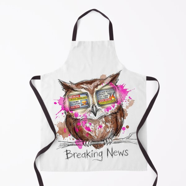 Item preview, Breaking News Owl: Information Overload Satire designed and sold by SoulPT.
