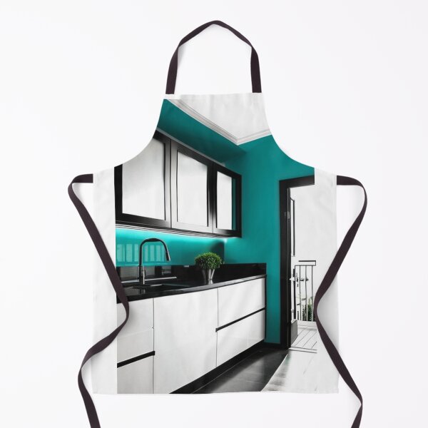 Item preview, Architecture - Contemporary Kitchen, Turquoise and Minimalist Aesthetic designed and sold by Reverso-Design.