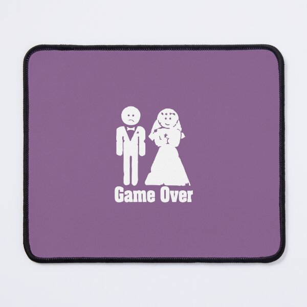 Item preview, Game Over Wedding - Funny Groom Marriage Stick Figure designed and sold by toptomdesign.