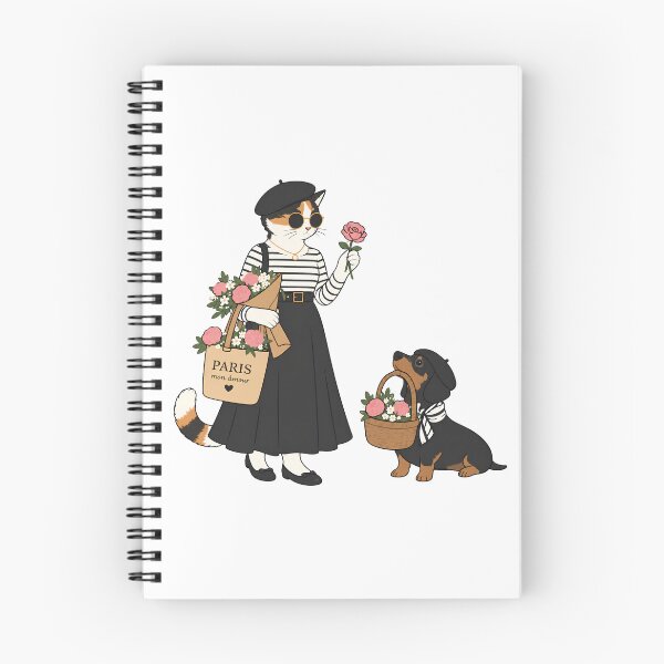 Item preview, Paris Cat & Dachshund – Mon Amour designed and sold by filou designs.