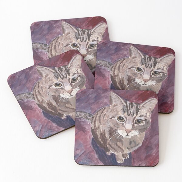 Item preview, Dora | cat | tabby | gouache | watercolor designed and sold by Deromilly.