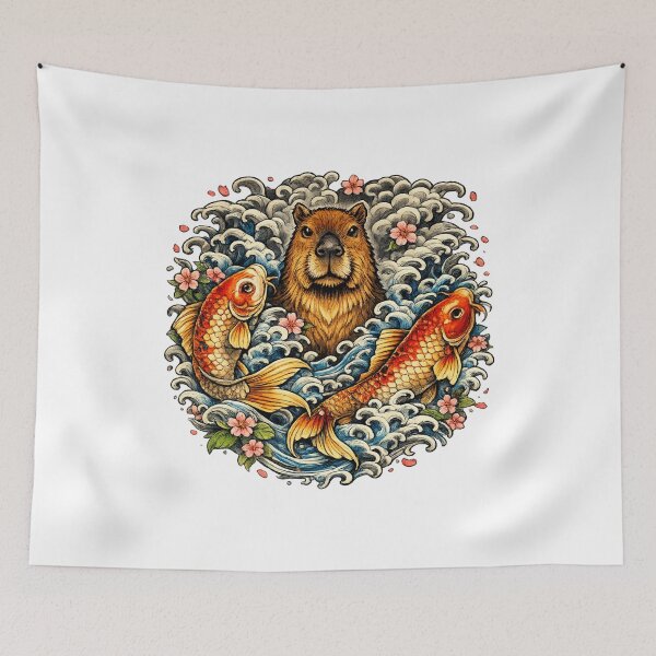 Item preview, Japanese Style Capybara Legendary Spirit designed and sold by NovaMoodCo.