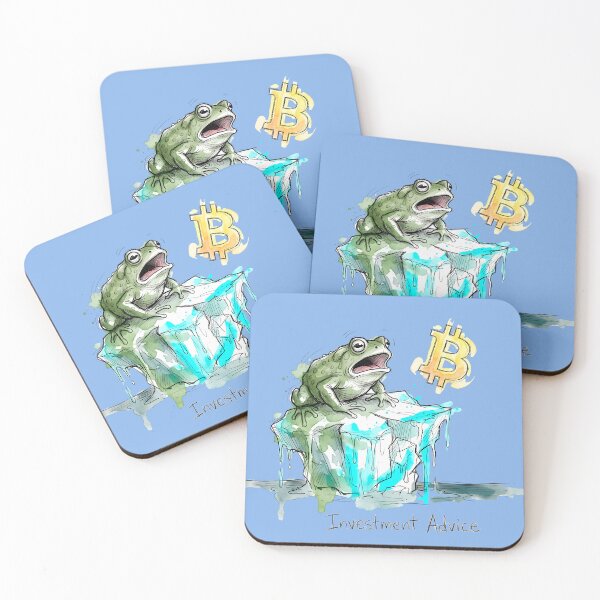 Item preview, Slippery Slope: Bitcoin Investment Advice Frog designed and sold by SoulPT.