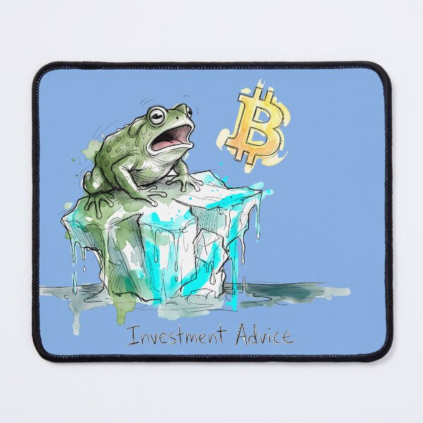 Item preview, Slippery Slope: Bitcoin Investment Advice Frog designed and sold by SoulPT.
