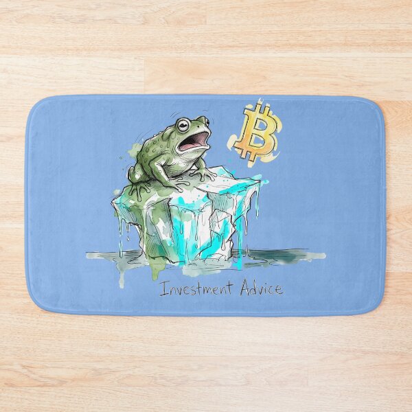 Item preview, Slippery Slope: Bitcoin Investment Advice Frog designed and sold by SoulPT.
