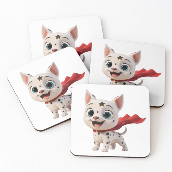 Item preview, Cute Cat, Dalmatian Puppy and Blue Bird Friends Illustration designed and sold by abanoubsamir938.