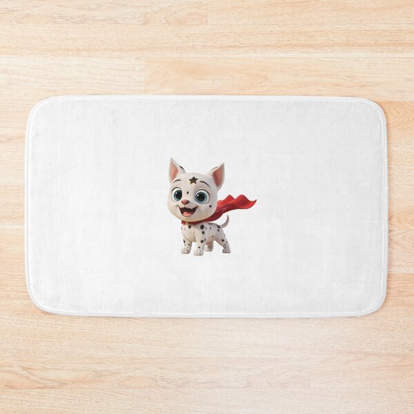 Item preview, Cute Cat, Dalmatian Puppy and Blue Bird Friends Illustration designed and sold by abanoubsamir938.