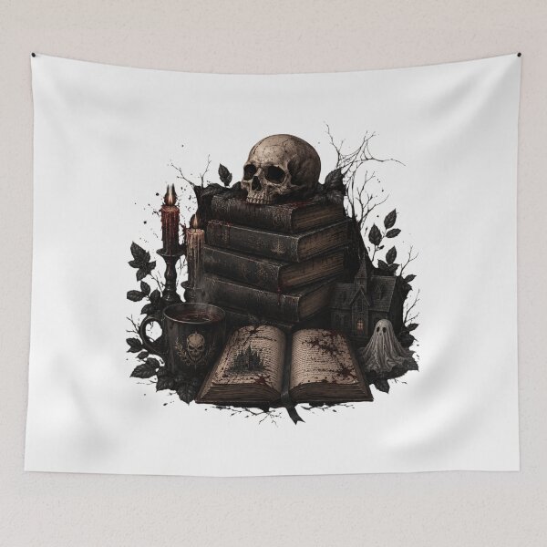 Item preview, Horror Book Lover Gothic Design designed and sold by Mysthor-Designs.