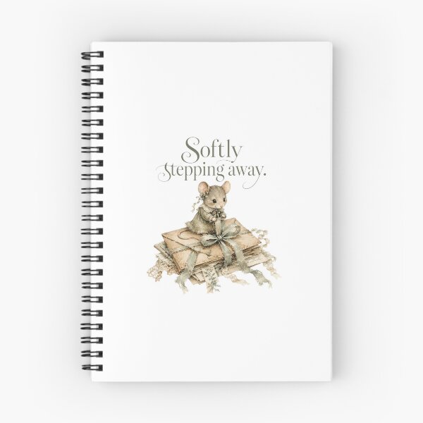 Item preview, Softly Stepping Away Vintage Mouse Ephemera Junk Journal designed and sold by AQUILAKREO.