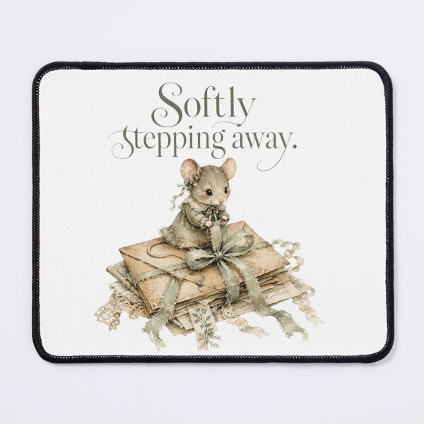 Item preview, Softly Stepping Away Vintage Mouse Ephemera Junk Journal designed and sold by AQUILAKREO.
