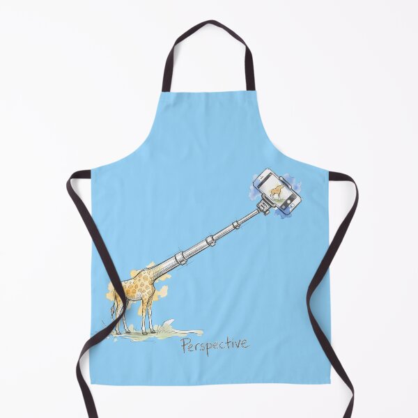 Item preview, Perspective – Funny Surreal Giraffe Selfie Illustration designed and sold by SoulPT.