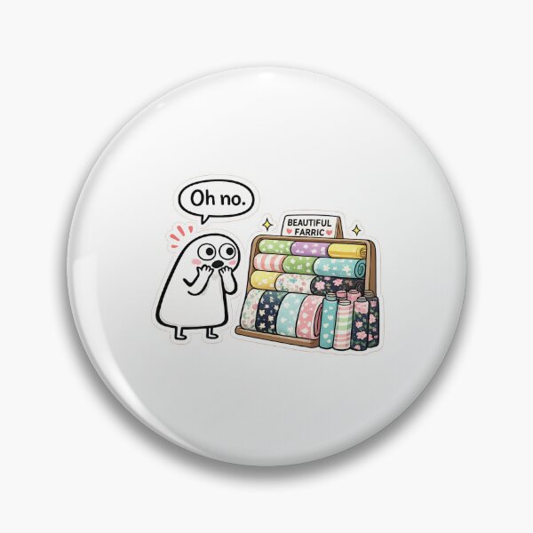 Item preview, Oh No Fabric Store Sticker | Sewing Humor Decal | Fabric Shopping Sticker | Quilter Gift | Funny Sewing Lover designed and sold by EverStitchStudio ★★★★★.