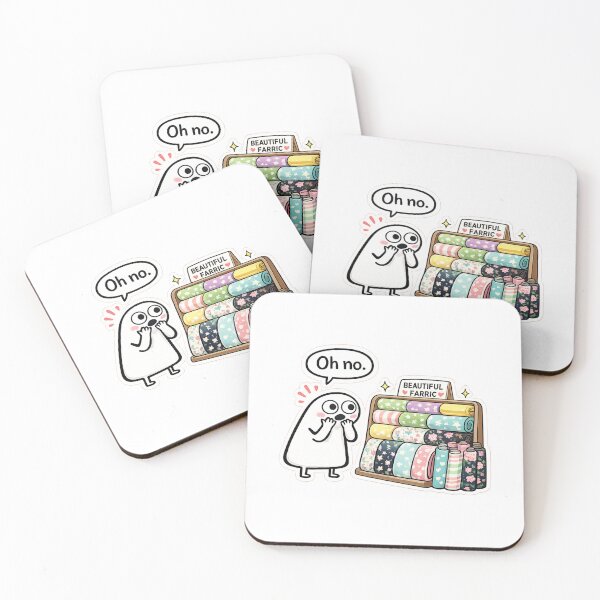 Item preview, Oh No Fabric Store Sticker | Sewing Humor Decal | Fabric Shopping Sticker | Quilter Gift | Funny Sewing Lover designed and sold by EverStitchStudio ★★★★★.
