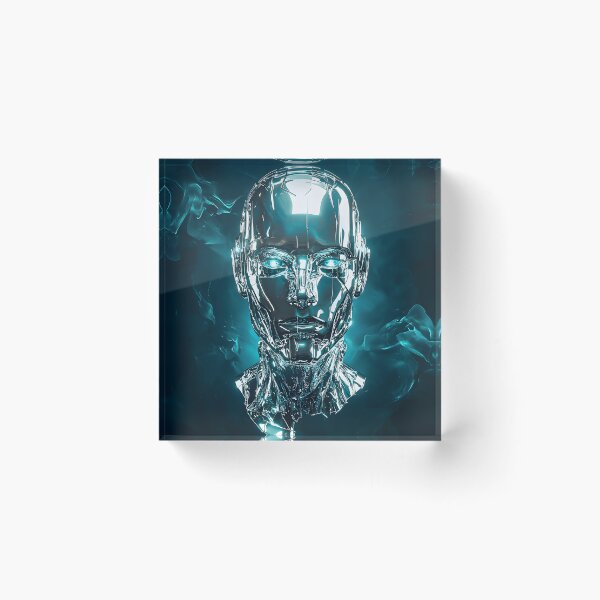 Item preview, 3d Render Of Chrome Android Face Digital designed and sold by Checho30.