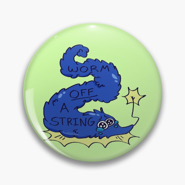 Item preview, Worm Off A String - Blue designed and sold by BumbleBites.