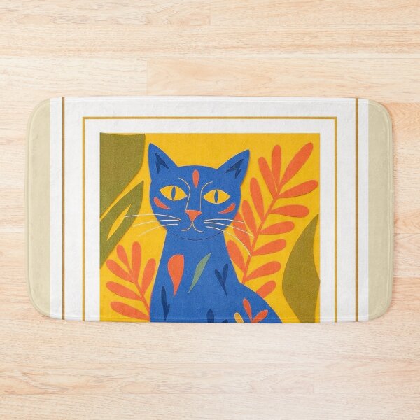 Item preview, Wild Grace Blue Cat Poster designed and sold by djovan.