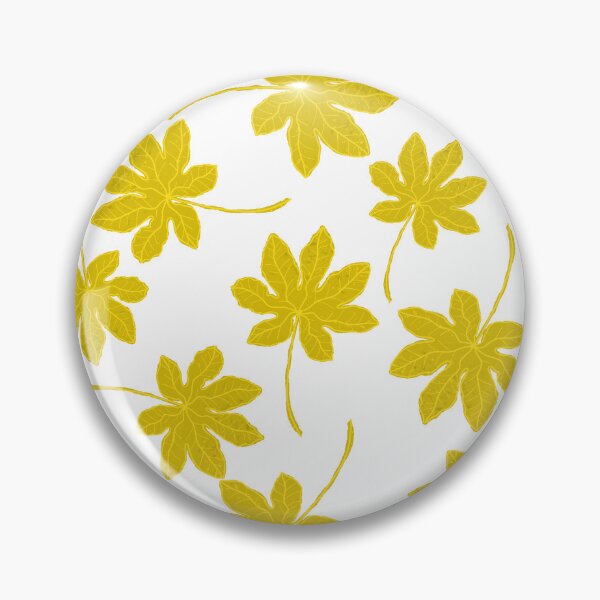 Item preview, Aesthetic Yellow Tropical Leaves Pattern designed and sold by altastudio.