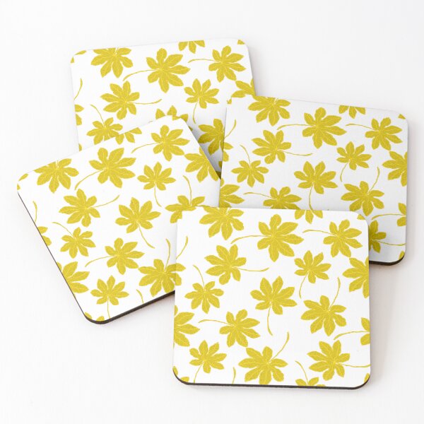 Item preview, Aesthetic Yellow Tropical Leaves Pattern designed and sold by altastudio.