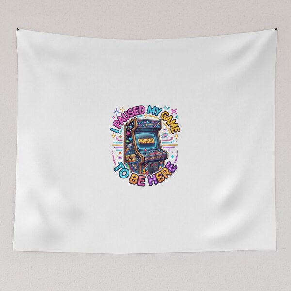 Item preview, I Paused My Game To Be Here - Funny Retro Gamer Quote designed and sold by Harrak Housni.