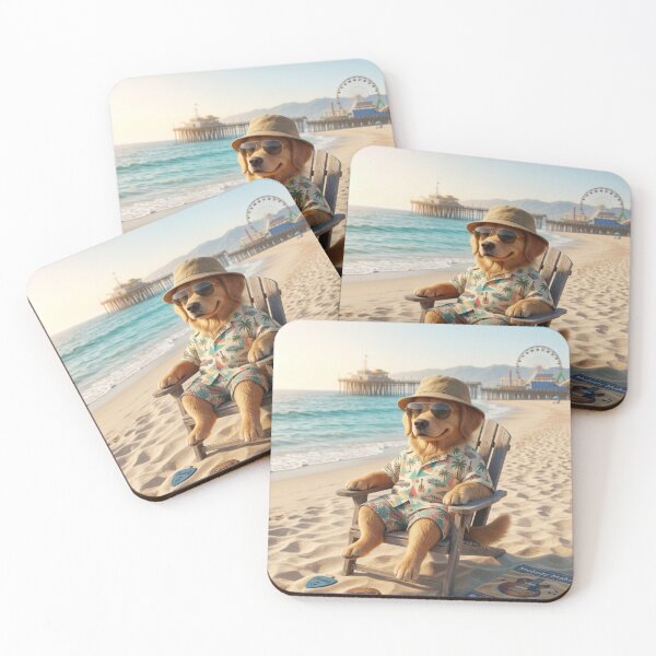 Item preview, Cool Dog Chilling At Beach designed and sold by ARTWORKPIXELS.