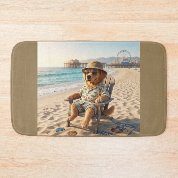 Item preview, Cool Dog Chilling At Beach designed and sold by ARTWORKPIXELS.