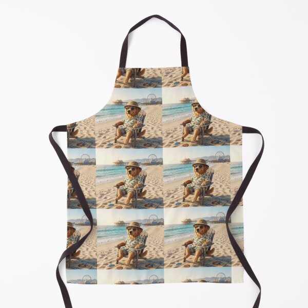 Item preview, Cool Dog Chilling At Beach designed and sold by ARTWORKPIXELS.