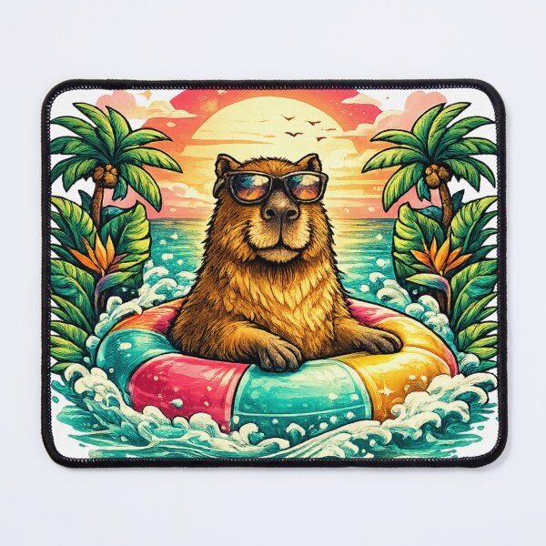 Item preview, Stay Chill Capybara Positive Relaxed Vibes designed and sold by NovaMoodCo.