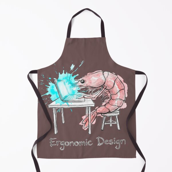 Item preview, Ergonomic Design: The "Shrimp Posture" Office Humor Art designed and sold by SoulPT.