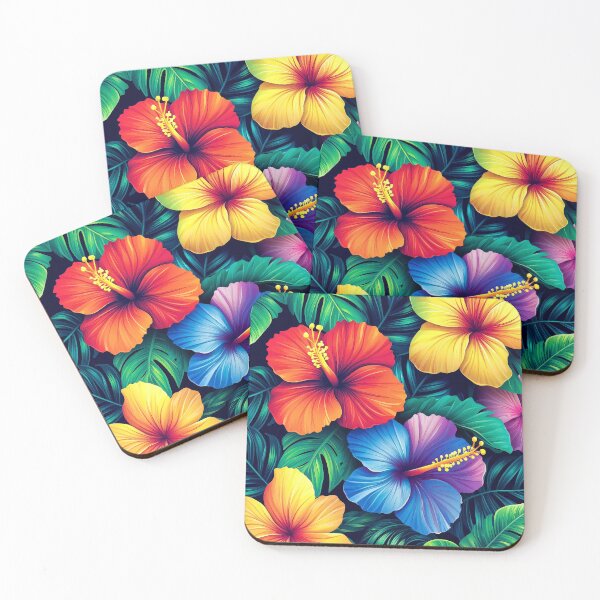 Item preview, Summer Tropical Flowers And Palm Leaves Digital Art designed and sold by DEC02.