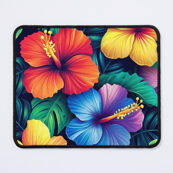 Item preview, Summer Tropical Flowers And Palm Leaves Digital Art designed and sold by DEC02.