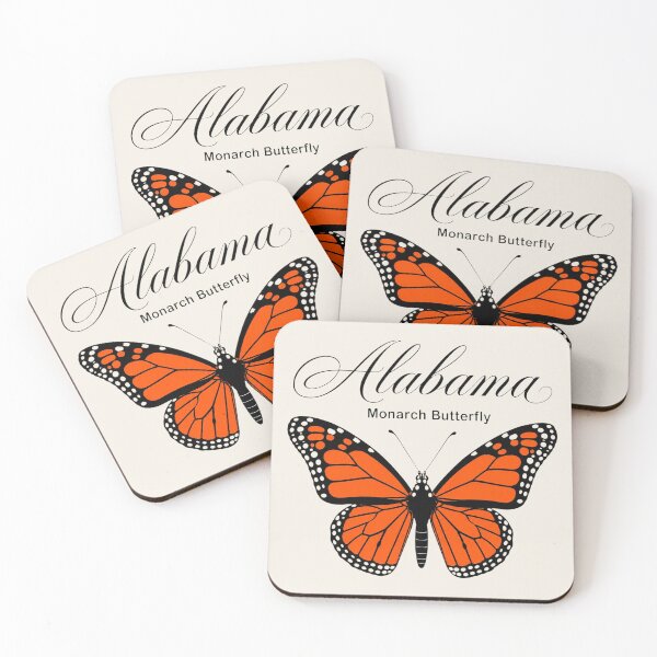 Item preview, Alabama Monarch Butterfly Retro Poster designed and sold by The-Drip-Studio.