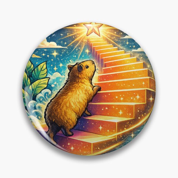 Item preview, Slow Progress Is Progress Capybara Motivation designed and sold by NovaMoodCo.