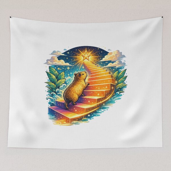 Item preview, Slow Progress Is Progress Capybara Motivation designed and sold by NovaMoodCo.