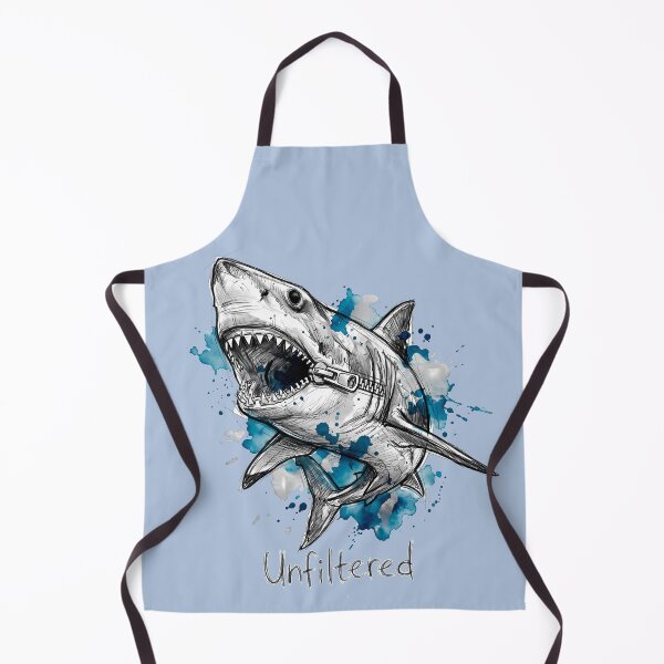 Item preview, Unfiltered: The Surreal Zipper-Jaw Shark Illustration designed and sold by SoulPT.