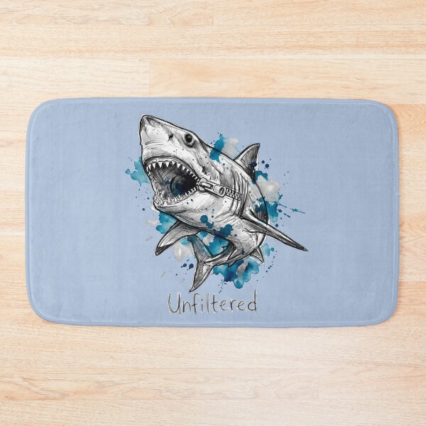 Item preview, Unfiltered: The Surreal Zipper-Jaw Shark Illustration designed and sold by SoulPT.