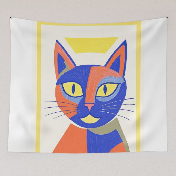 Item preview, Lemon Eyes Blue Whiskers Cat designed and sold by djovan.