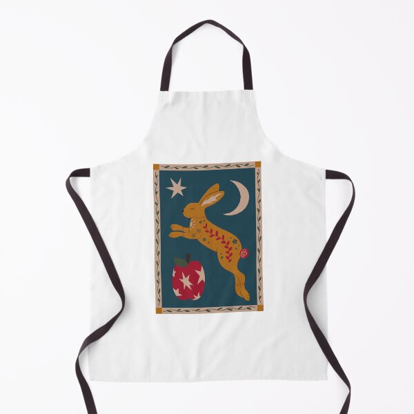 Item preview, Folk art Celestial Rabbit - Blue and Yellow version designed and sold by kuromillie.