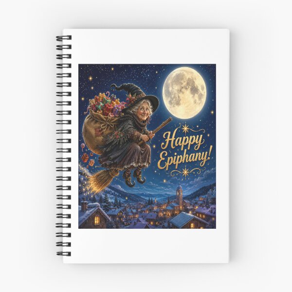Item preview, Happy Epiphany Befana Night Celebration Design designed and sold by RipantinaFantasy .
